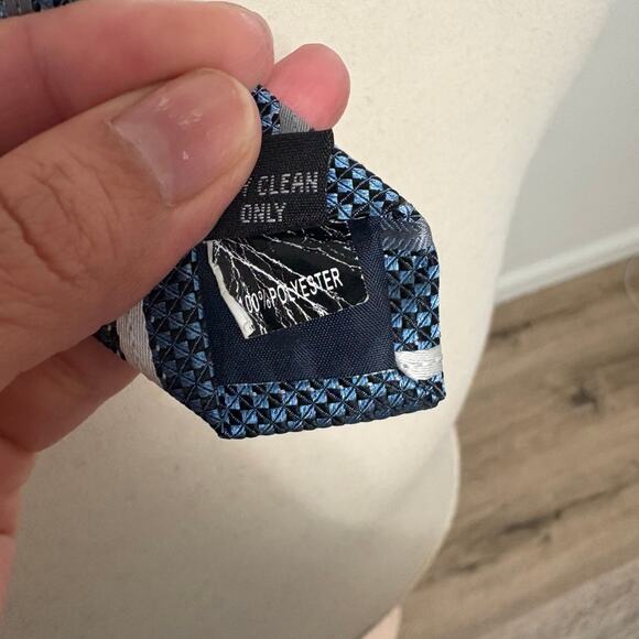 Vitorofolo Blue Striped Men's Neck Tie One Size - Picture 4 of 5